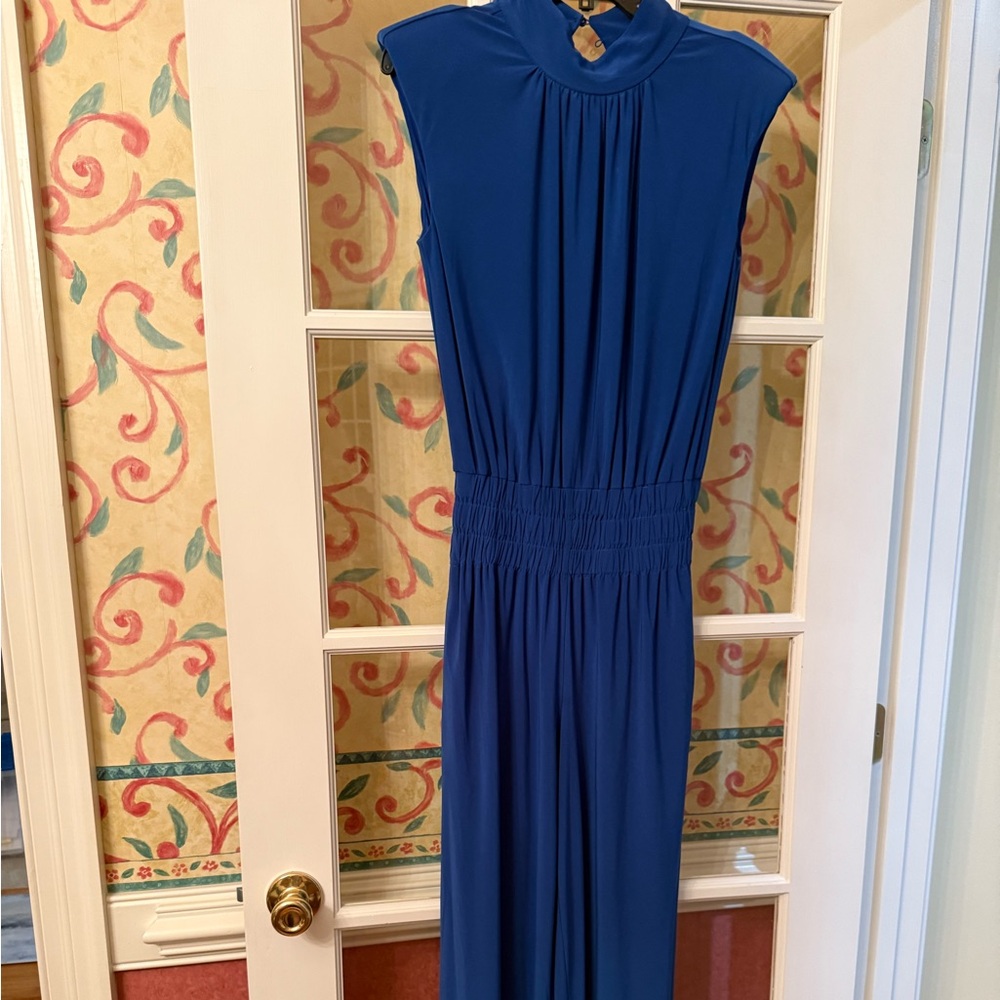 Elegant Blue Sleeveless Jumpsuit by Ramy Brook New York